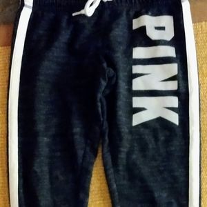 Victoria's Secret pink sweat lounge pants joggers size small